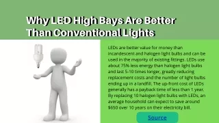 Why LED High Bays Are Better Than Conventional Lights
