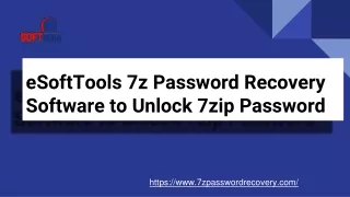 eSoftTools 7z Password Recovery Software