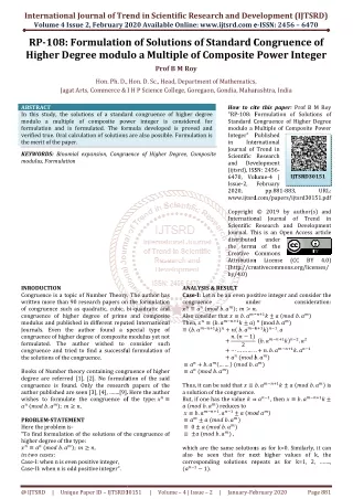 international journal of trend in scientific