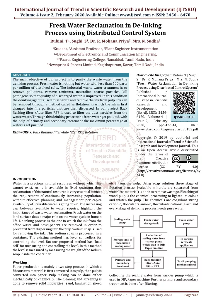 international journal of trend in scientific