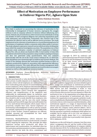 international journal of trend in scientific