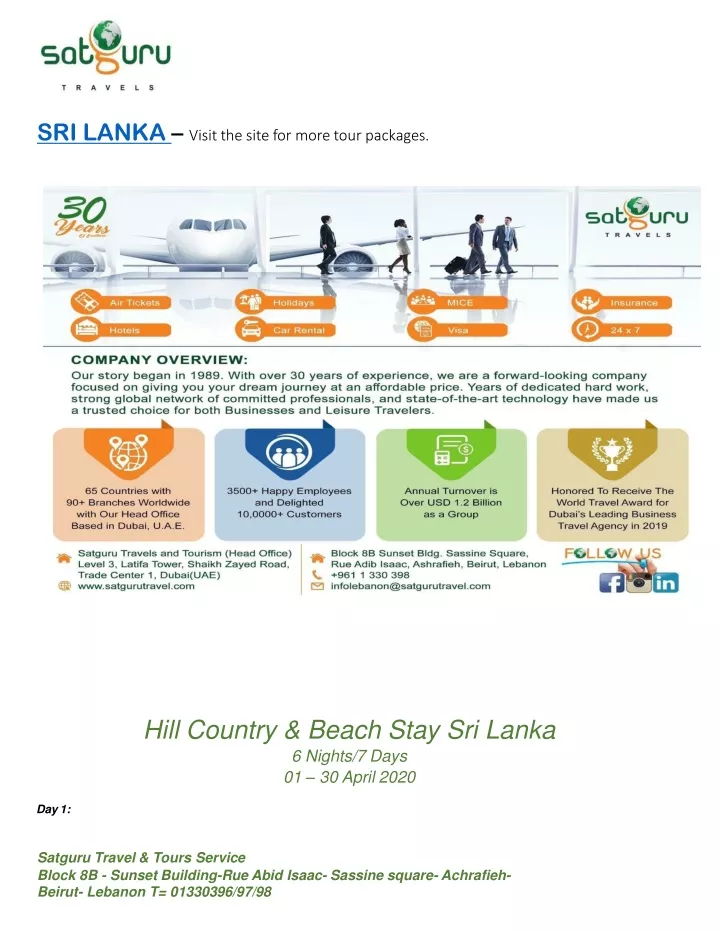sri lanka visit the site for more tour packages