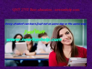 QNT 275T Best education / newtonhelp.com