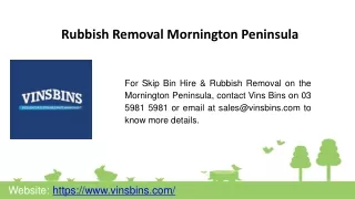 Rubbish Removal Mornington Peninsula