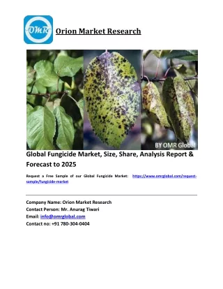 Global Fungicide Market Trends, Size, Competitive Analysis and Forecast 2019-2025
