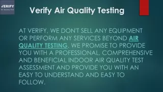 Air Quality Testing  | Mold Inspection services