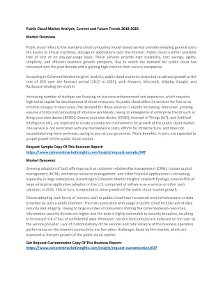 public cloud market analysis current and future