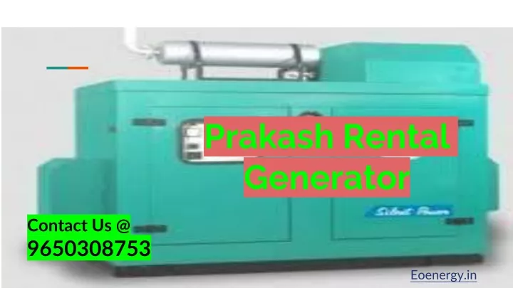 prakash rental generator