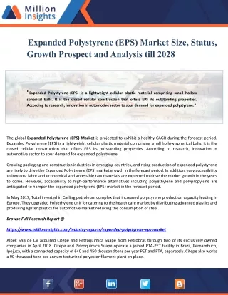 expanded polystyrene eps market size status
