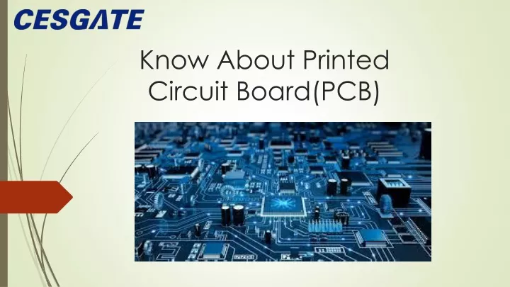 know about printed circuit board pcb
