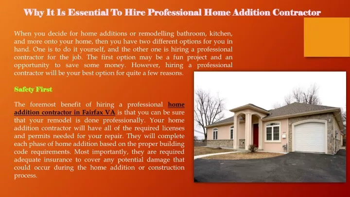 why it is essential to hire professional home