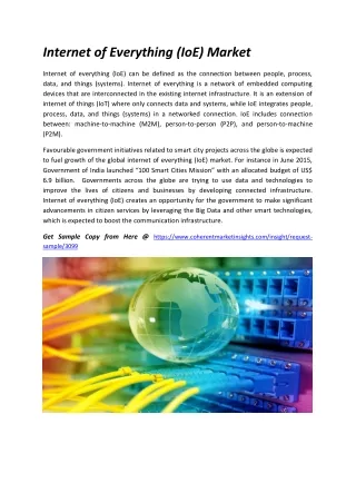 internet of everything ioe market