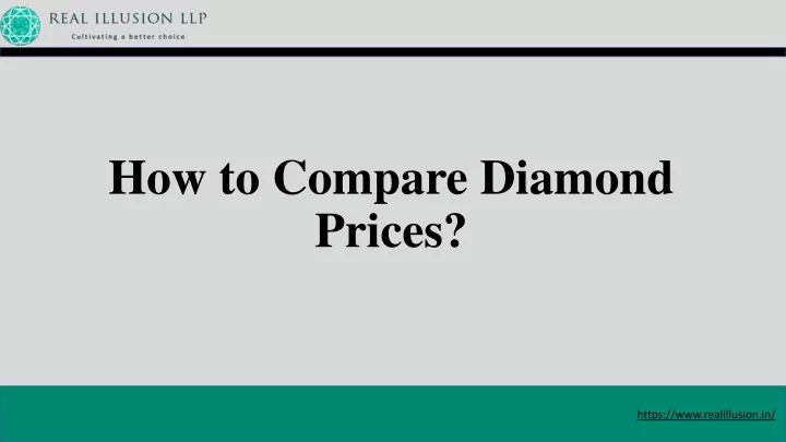how to compare diamond prices