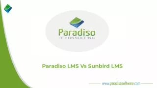paradiso lms vs sunbird lms