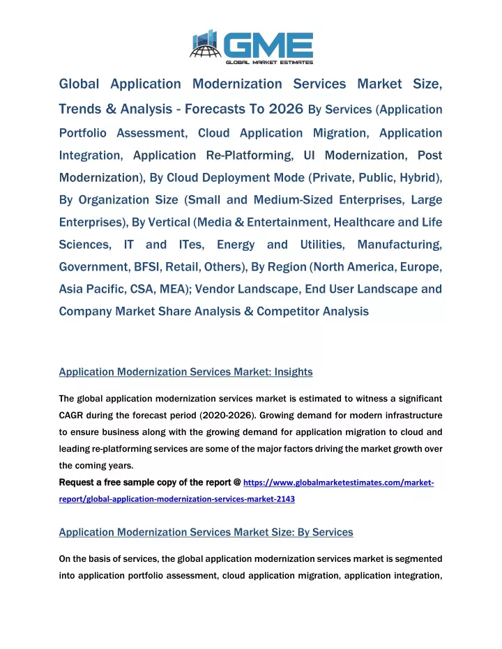 global application modernization services market