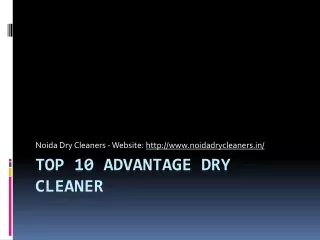 Top 10 Advantages of Dry Cleaning and Laundry Services in Noida