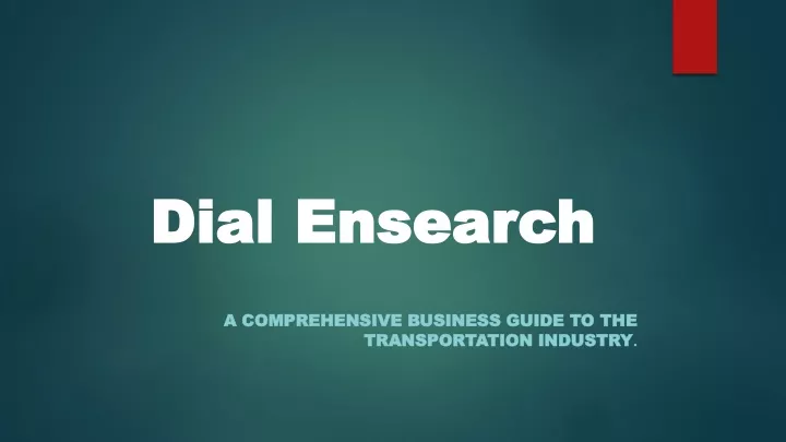 dial ensearch