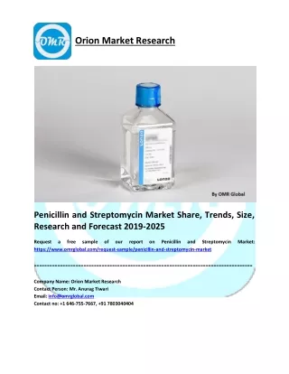 Penicillin and Streptomycin Market Research and Forecast 2019-2025