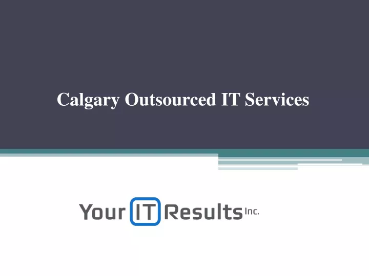 calgary outsourced it services