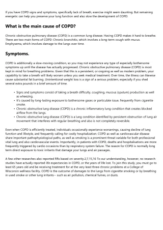 What are the 4 stages of persistent obstructive lung illness