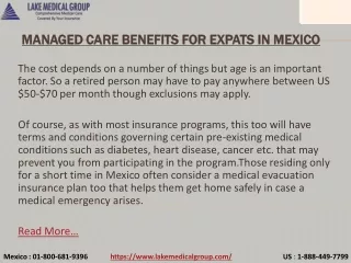 managed care benefits for expats in mexico