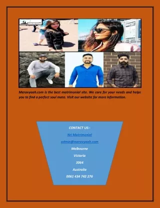 meravyaah com is the best matrimonial site