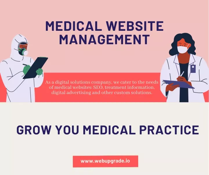 medical website management