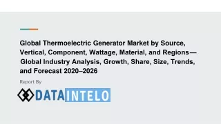 global thermoelectric generator market by source