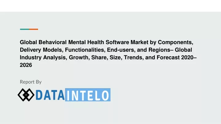 global behavioral mental health software market