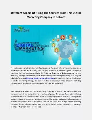 Different Aspect Of Hiring The Services From This Digital Marketing Company In Kolkata