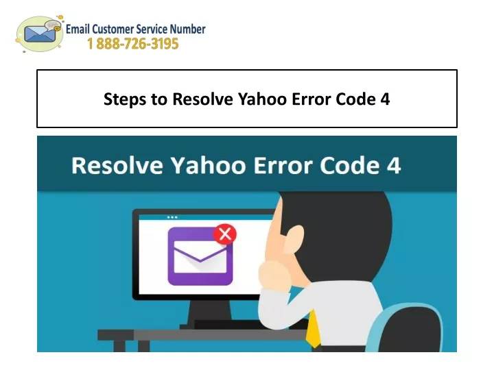 steps to resolve yahoo error code 4