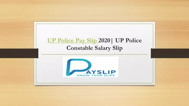 up police pay slip 2020 up police constable salary slip