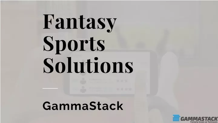 fantasy sports solutions