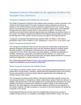 transparent conductive films market size