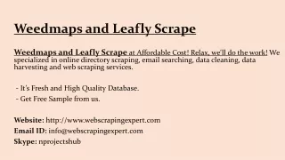 weedmaps and leafly scrape