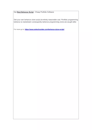 get best behance script cheap portfolio software