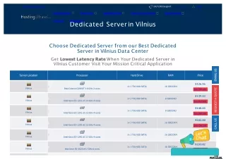 Vilnius Dedicated Server