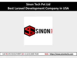Best Laravel Development Company in USA - Sinon Tech Pvt Ltd