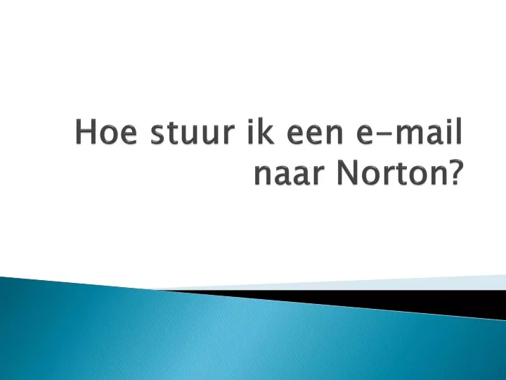 hoe stuur ik een e mail naar norton