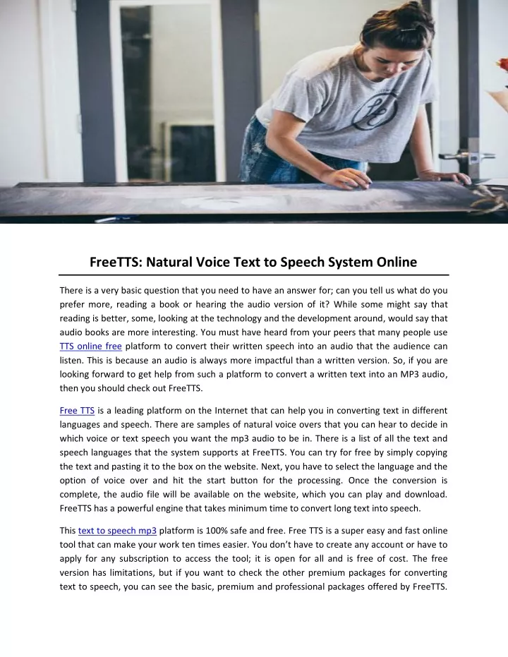 freetts natural voice text to speech system online