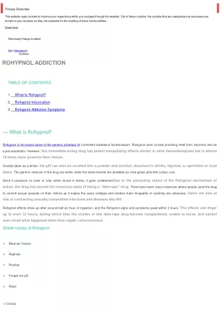 Rohypnol Addiction | Addictionade