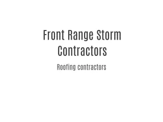 Front Range Storm Contractors
