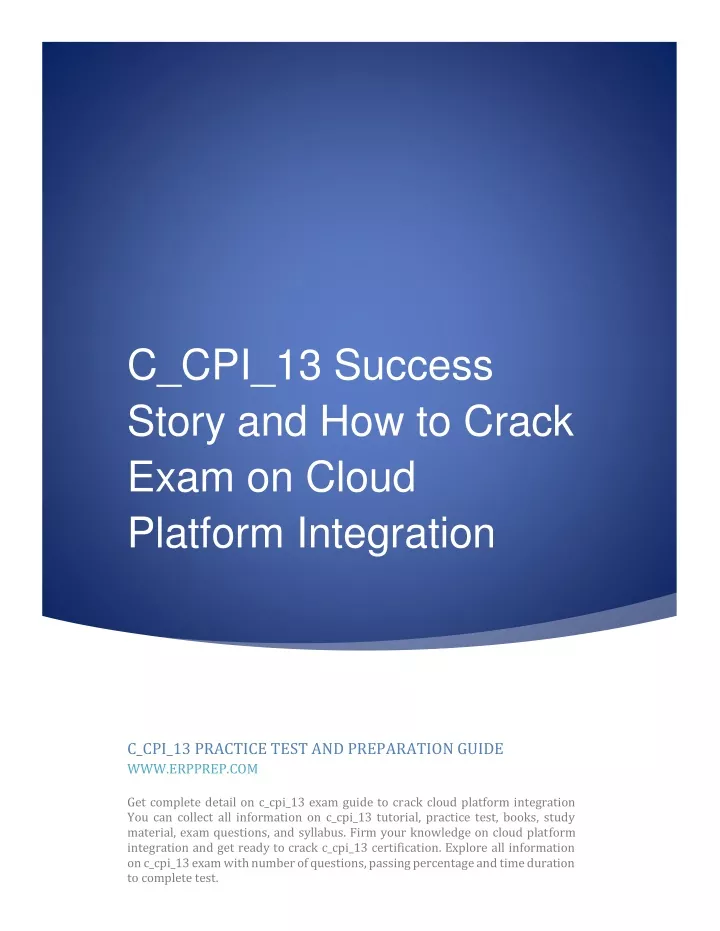c cpi 13 success story and how to crack exam