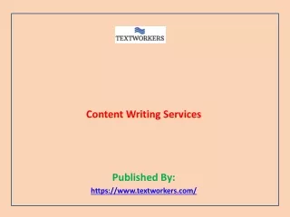 Content Writing Services