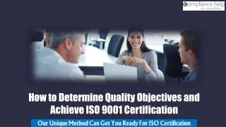 How to Determine Quality Objectives and Achieve ISO 9001 Certification