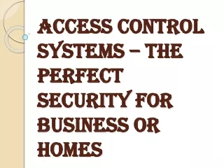 Is It Necessary to Install Access Control Systems?