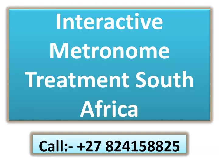 interactive metronome treatment south africa