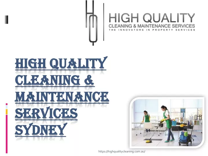 high quality cleaning maintenance services sydney