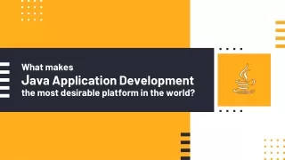 what makes j ava application development the most