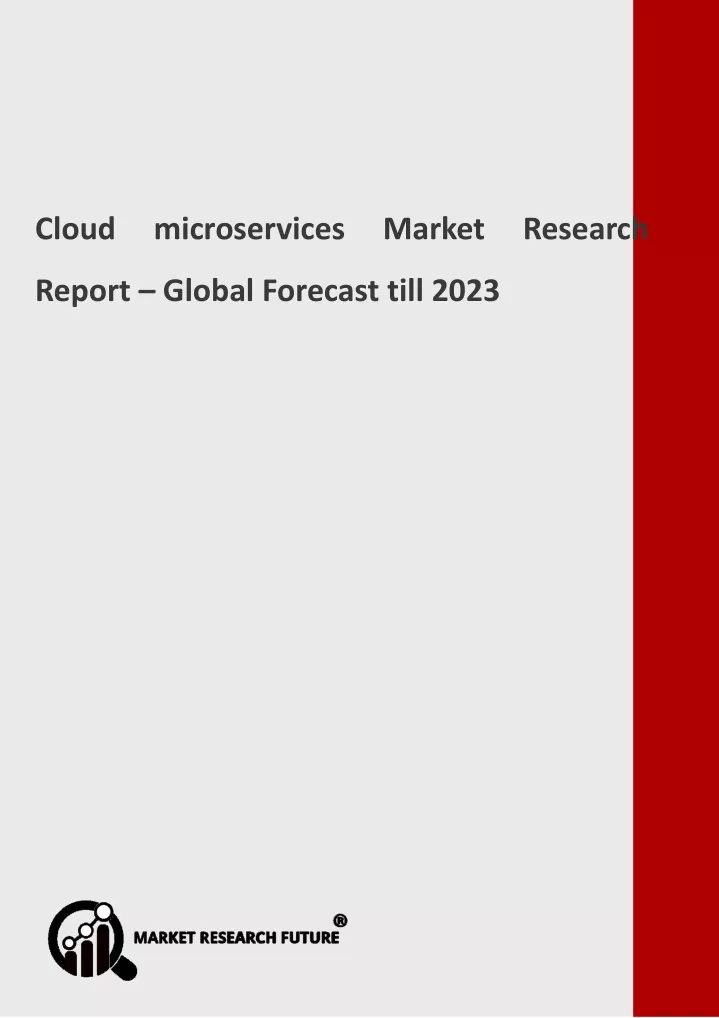 cloud microservices market research report global
